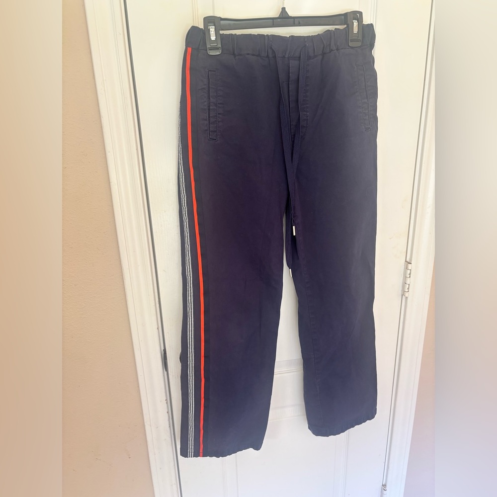 Maeve by Anthropologie Navy Joggers with Red and White Side Stripes Women’s XS